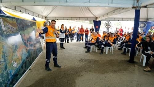 Simulado testa plano de emergência da Barragem Santa Rita