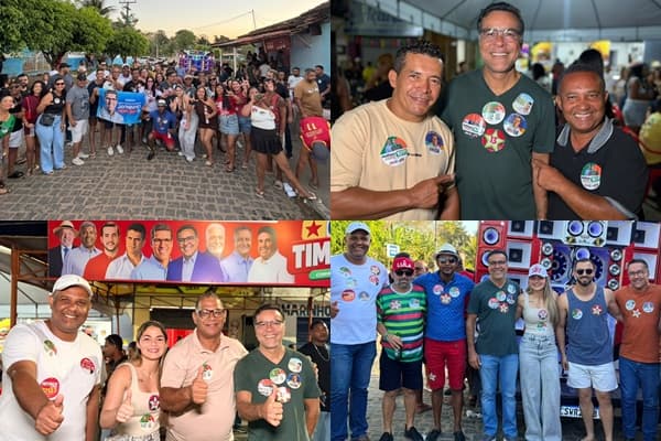 Ibirataia: Sandro Futuca participa de caminhada na Vila de Tesourinhas ao lado de aliados políticos