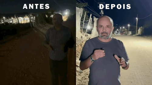 Ibirataia: Iluminação de acesso ao Bairro Jorge Abdon Fair é concluída após pedido do vereador Márcio Fatel