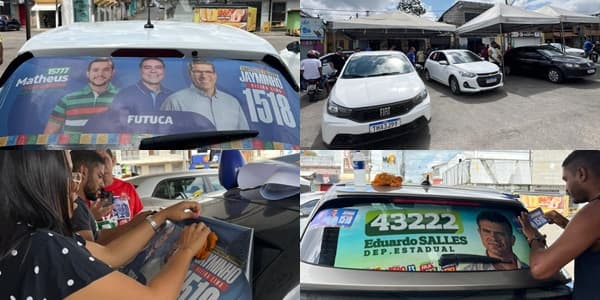 Ibirataia: Sandro Futuca promove adesivaço em apoio a seu time de candidatos