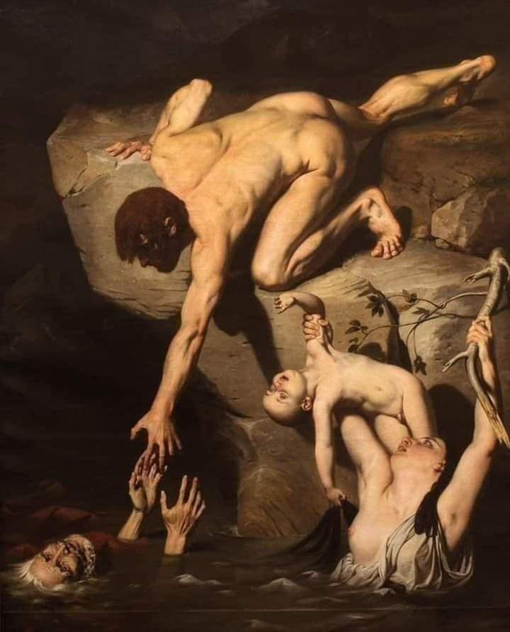 Curiosidades: Pintura intitulada "A cena do dilúvio"