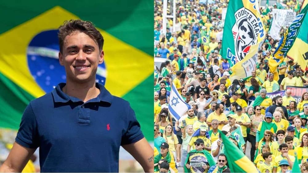 Nikolas Ferreira provoca João Campos durante ato de apoio a Flávio Bolsonaro no Recife