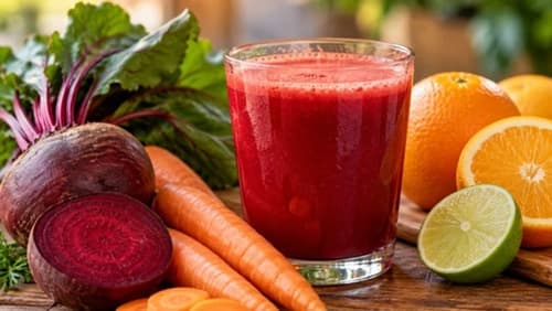 Suco de beterraba e cenoura reúne nutrientes e benefícios comprovados pela ciência